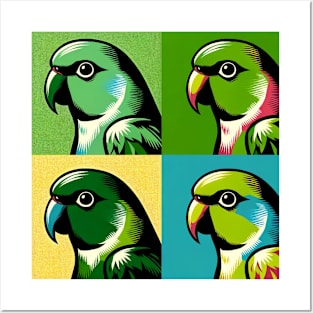 Pop Green-Cheeked Parakeet Art - Cool Birds Posters and Art